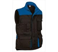 Gilet Doudoune De Travail Sans Manches - Homme - Ref Thunder - Black Bleu Roi