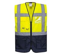 Gilet fluo secouriste Haute Visibilité Portwest Executive Warsaw Jaune / Noir L