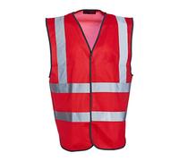 Gilet haute visibilité Blackrock, rouge, taille XL, sécurité, réfléchissant, EPI, homme et femme