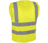 Gilet haute-visibilité jaune polyester Fermeture auto-agrippante 4 bandes SINGER - GIL4BJ M