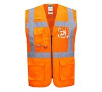 Gilet haute visibilité Portwest grillage executive ventilé MADRID Orange S