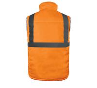 Gilet haute visibilité sans manches réversible orange DELTA PLUS - FIDJ3HVOR 48/50 (M)