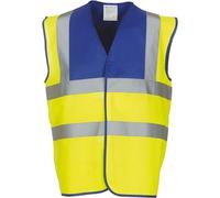 Gilet haute visibilité YOKO Bleu Royal / Jaune XXL