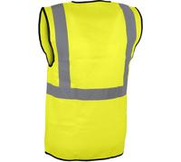 Gilet jaune haute-visibilité avec fermeture et bandes réfléchissantes - SINGER - VPLGILJ00 L