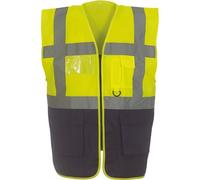 Gilet multifonction haute visibilité Yoko Jaune / Marine L