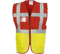 Gilet multifonction haute visibilité Yoko Jaune / Rouge M