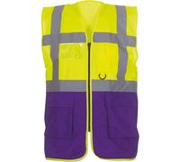 Gilet multifonction haute visibilité Yoko Jaune / Violet S