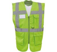 Gilet multifonction haute visibilité Yoko Vert Citron 3XL