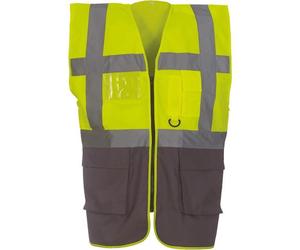Gilet multifonction - Yoko - Bleu Royal - Haute visibilité - Bandes réfléchissantes - Poches pratiques L
