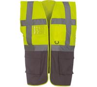 Gilet multifonction - Yoko - Bleu Royal - Haute visibilité - Bandes réfléchissantes - Poches pratiques M