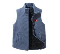 Gilet polaire d'hiver pour homme | Gilet de travail sans manches chauffant à fermeture éclair, veste légère pour adulte