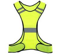 Gilet Réfléchissant, Asixx Haute Visibilité Gilet de Nuit Réglable pour la Course, le Jogging, le Vélo, la Marche, la Moto(Orange) Orange G