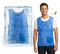 Gilet Refroidissement Anti-Chaleur en Tissu PVA, Gilet RafraîChissant pour Homme et Femme Contre la Chaleur, RéGlable Avec Fermeture, VêTements RéFrigéRéS pour Sports de Plein Air et Travail D’éTé
