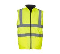 Gilet Sans Manches Haute Visibilité - Hv008f - Jaune Fluo