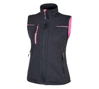 Gilet de travail U-Power Saturn U-4, tissu imperméable, fuchsia, taille S