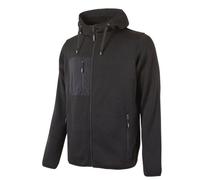 Gilet sweat de travail zippé - U-POWER - UPEY174 - Noir - Manches longues - Capuche réglable XL
