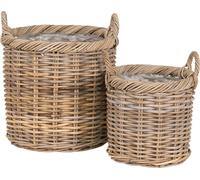 Gili Lot de 2 paniers teinte naturelle.