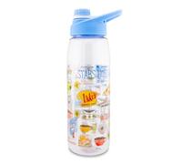 Gilmore Bouteille d'eau avec couvercle Motif étoiles et étoiles