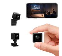 Gilool Mini Caméra Espion WiFi 1080P avec Vision Nocturne, Noir | Détection de Mouvement, Sans Fil, Usage Intérieur/Extérieur, pour Maison, Voiture et Chambre d’Enfant