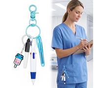 GILWUMO 1 Bic 4 Couleurs, Ensemble de Stylos à Encre Fluorescente, Cadeau Pratique pour Infirmières, Médecins, Enseignants et Professionnels, 13.6cm