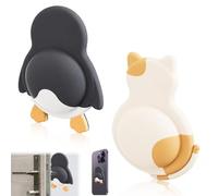 GILWUMO 2 Blocs Porte Stickers en Silicone - Adhésifs 3D pour Téléphone, Décorations Amusantes pour Portes et Fenêtres - 6x8cm, Multicolores - Pour Maison, Bureau et Salle de nseignants)