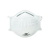 Gima Cup Shape Masque Respiratoire Coquille Moulé FFP2 NR, jetable, sans valve, avec élastiques derrière la tête, Design de cone, barrette nasale, Blanche, certifié EPI classe III, 20 pcs