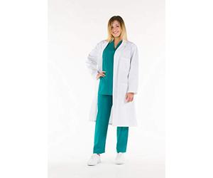 GiMa Femmes Coton Scrubs, Taglia 44, blanc, 1