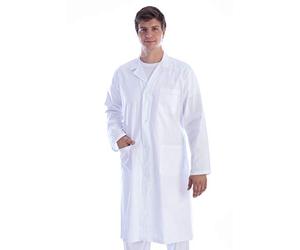 Gima - Homme Blanc Lab, Doctor Professional Manteau, coton/polyester, Scrubs, XXXL, blanc, 1