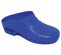 Gima - Sabots Professionnels, Anatomiques, Unisexe, Antidérapants, Antistatiques, Tige Non Perforée, Semelle Perforée, Couleur Bleu électrique, Taille EU 47-48, 1 Paire