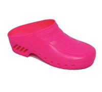 Gima - Sabots Professionnels, Anatomiques, Unisexe, Antidérapants, Antistatiques, Tige Non Perforée, Semelle Perforée, Couleur Fuchsia, Taille EU 38, 1 Paire