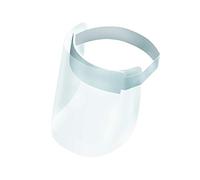 GIMA Visière Écran de protection transparente en polycarbonate, non inclinable, anti-éclaboussures, anti-buée, certifiée EPI classe II, protège bouche, nez, yeux et le visage, taille universelle