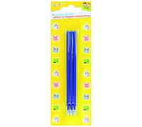 gimboo Recharge pour stylo effaçable/Animaux pixelisés/3 pièces/Bleu