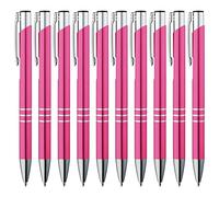 GIMEI® Metall Kugelschreiber 50 Stück | Premium Kugelschreiber Set Hochwertig, Kulli für einfaches & weiches Schreiben | Blauschreibender Kugelschreiber Pink als optischer Hingucker