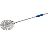GIMETAL I-20F/75 pelle à pizza pelle à pizza professionnelle pelle à enfourner pizza pelle à enfourner Tête Perforée De Ø 20 cm Manche : 75 cm Acier Inoxydable