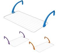 GIMI Étendoir à Linge Polar 100 pour Balcon, Acier et résine, 10 m d'étendage