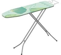 GIMI Jean Planche à Repasser, avec Repose-Fer en Grille, réglable en Hauteur, métal, Blanc, 133,5 x 33 x 90 cm