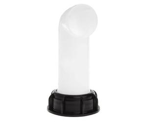 GIMOCOOL Bec de Vidange avec éCrou, Tuyau De Bec De Vidange D'extension IBC Buse De Réservoir d'eau Raccord De Vanne De Bouchon De Robinet pour Raccordement d'eau De Jardin À La Maison