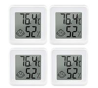 GIMOCOOL Mini Thermomètre Hygromètre Intérieur, Digital Thermo HygromèTre Indicateur Précision D'ambiance Moniteur de Température pour Maison, Serre, bébé, Bureau, Maison, Jardin, Cave