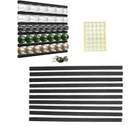 GIMOCOOL Support de Rangement pour dosettes de café, Porte-Capsules café muraux Auto-adhésifs, Support à dosettes de café pour Nespresso, Gadgets Cuisine Haute capacité pour comptoir, Mur