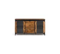 Giner y colomer Buffet industriel bois métal - Noir
