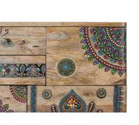 GINER Y COLOMER Commode 11 tiroirs en bois de manguier multicolore