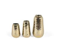 Giner y colomer lot de 3 vases métal - Doré