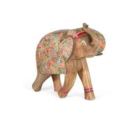 Giner-y-colomer Statuette éléphant en bois - Multicolore
