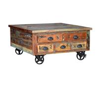 Giner y colomer Table basse bois recyclé - Multicolore