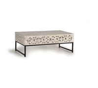 Giner y colomer Table basse manguier métal - Blanc