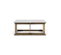 Giner y colomer Table basse marbre - blanc et or