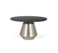 Giner y colomer Table basse marbre ronde - Noir