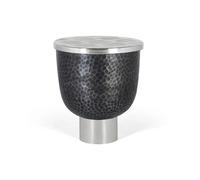 Giner y colomer Table basse ronde aluminium - Argent