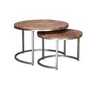 Giner y colomer Table basse ronde - Brun