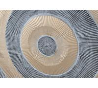 GINER Y COLOMER Tête de lit en MDF doré et marron 120cm